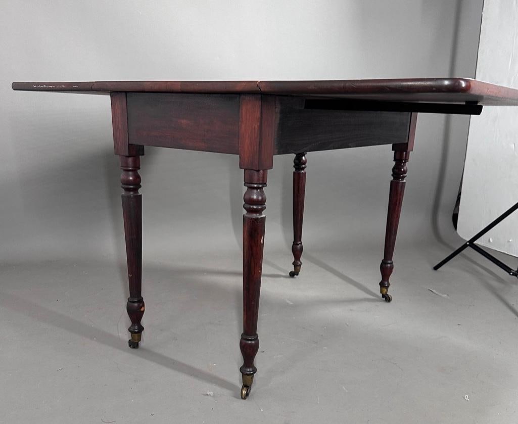 American Drop Leaf Table, ca. 1850 - 6