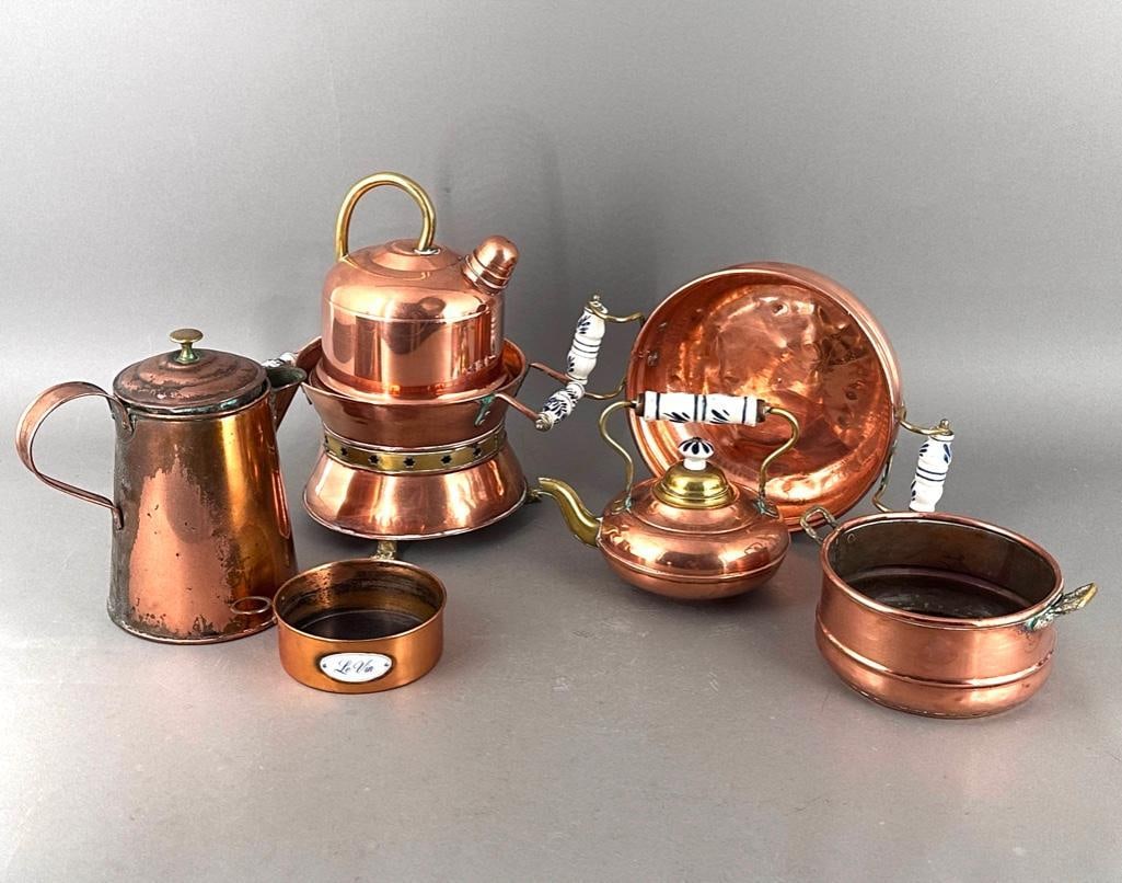 Group of Rustic Copper Cookware (1 of 18)