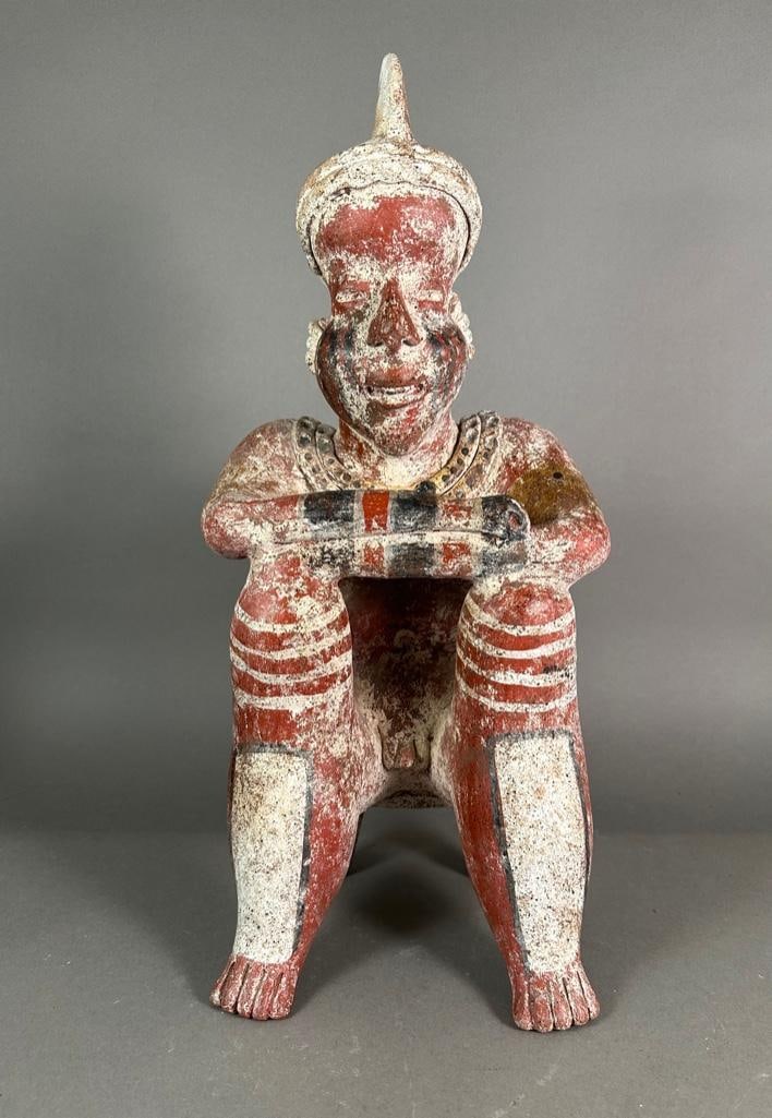 Pre-Columbia Style Seated Nayarit Culture Warrior (1 of 9)