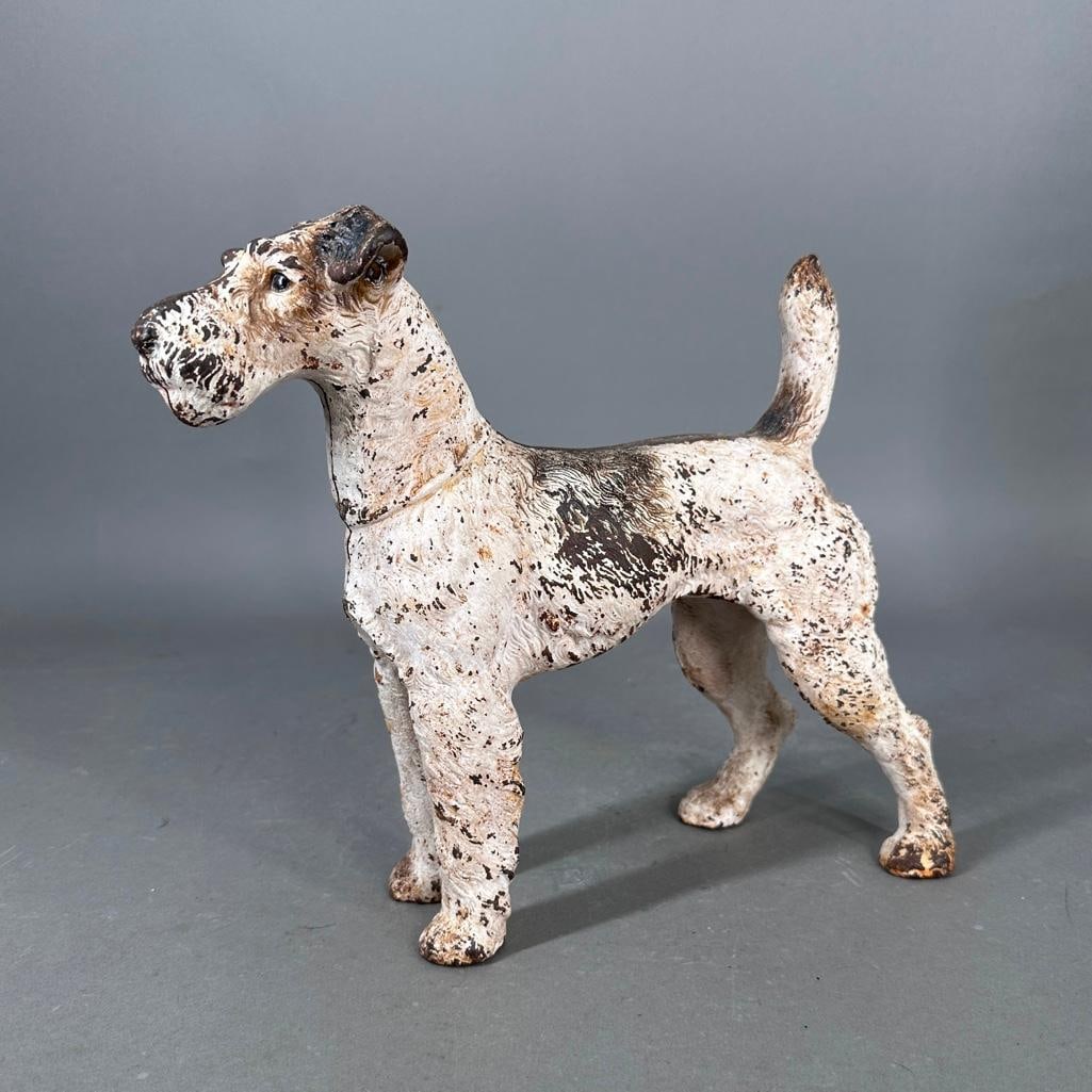 White Terrier Cast Iron Door Stop (1 of 6)