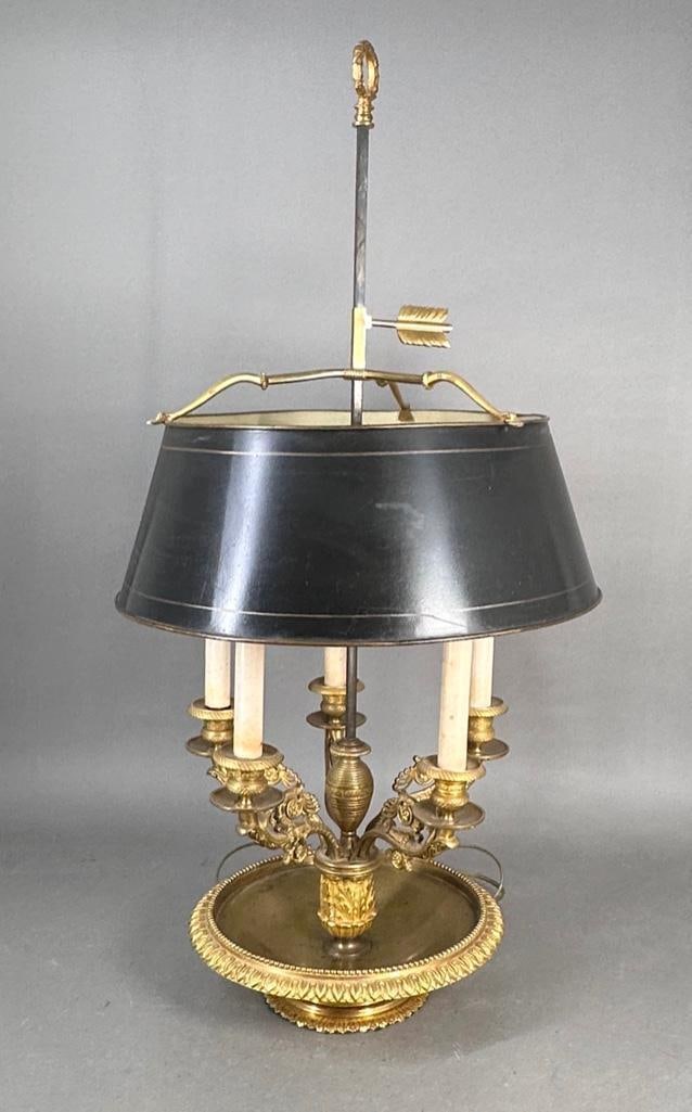 Gilt Bronze Bouillotte Table Lamp (1 of 6)