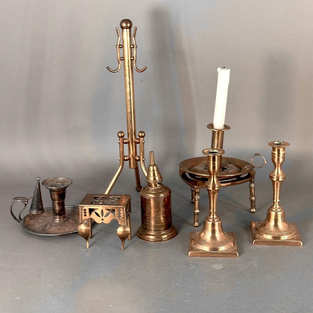 A Collection of Antique English Decorative Brass (1 of 12)
