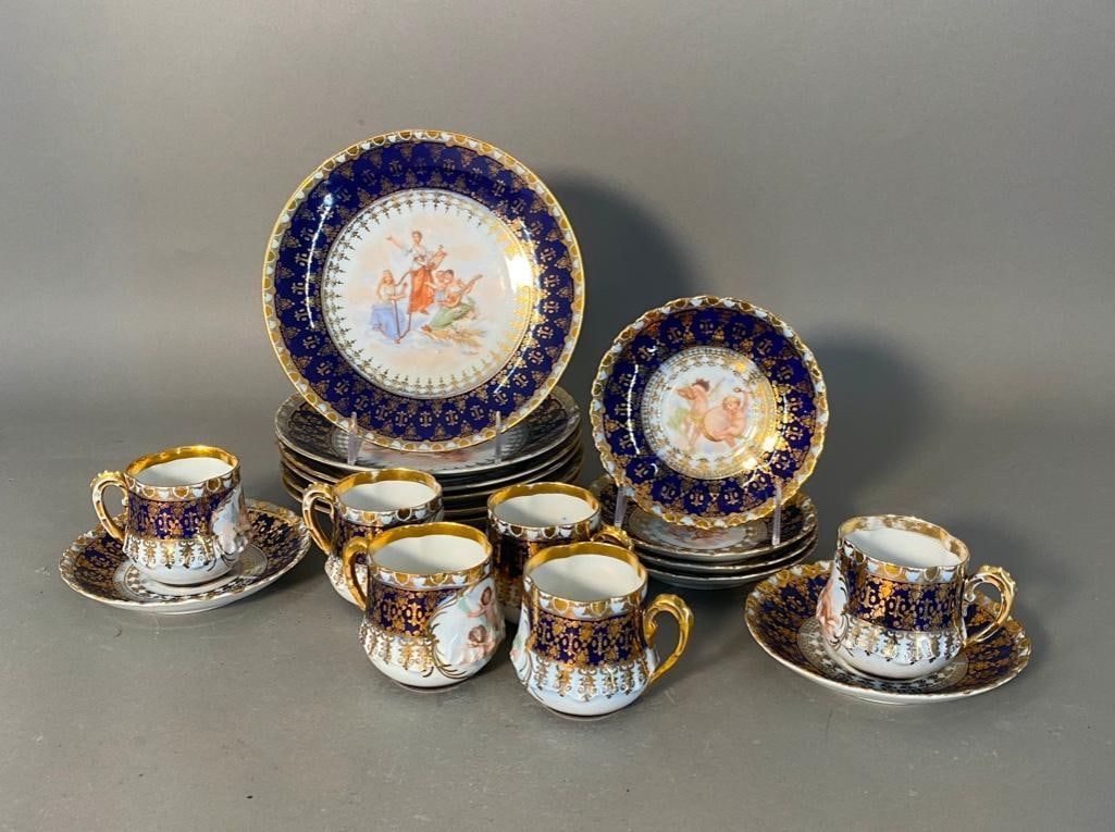 Victoria Austria Dessert Service with Muse and Cherub Decoration (1 of 11)