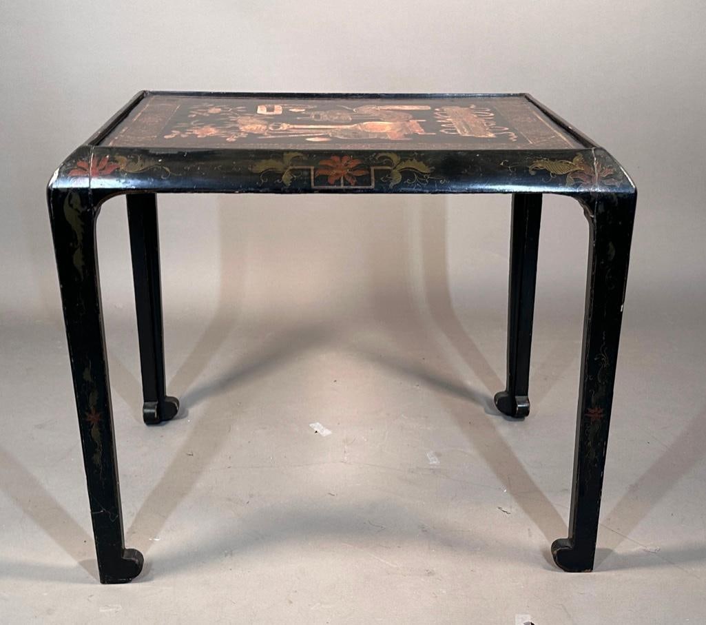 Chinese Coromandel Lacquer Panel Mounted Table - 4