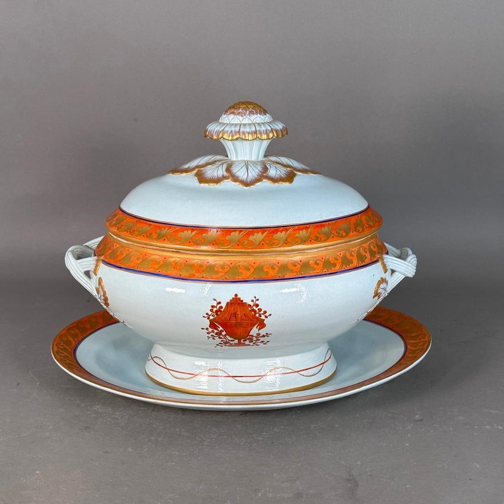 Mottahedeh Ceramic Soup Tureen & Platter (1 of 10)
