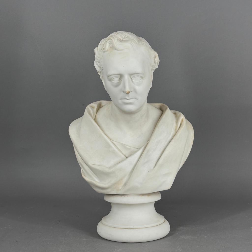 Wedgwood Parian Bust of Robert Stephenson (1 of 10)
