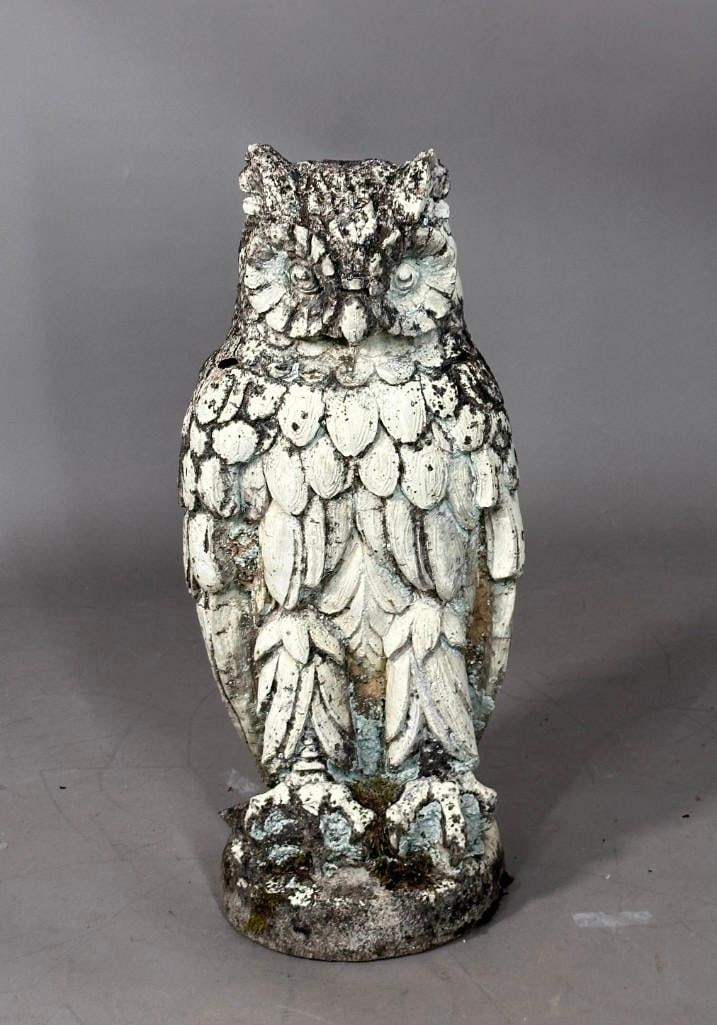 Cast Stone Figure of an Owl (1 of 7)
