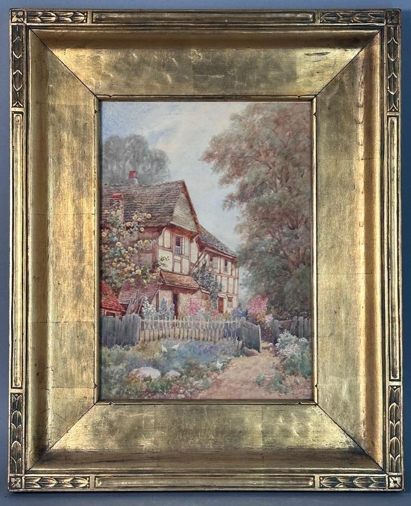 James Matthews Watercolor, "At Stinfold, Sussex" (1 of 6)