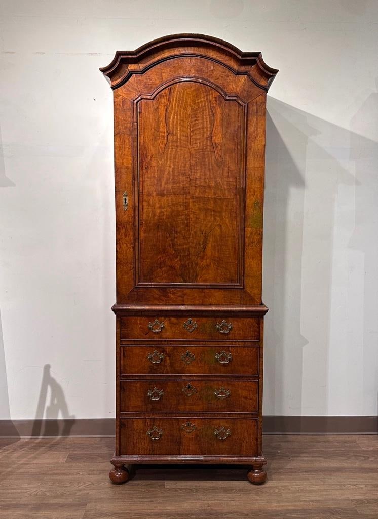 English George I Burl Wood Cabinet on Chest (1 of 19)
