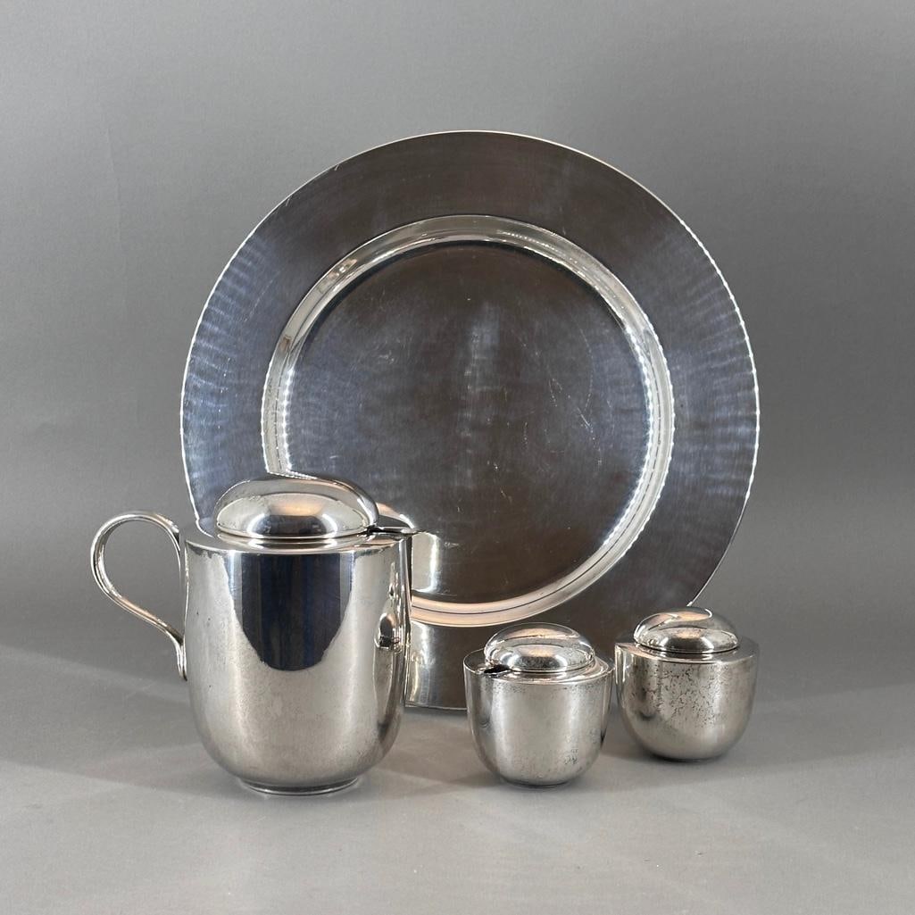 Dansk Vivanna Torun Modernist Four Piece Silver Plated Tea Service (1 of 14)