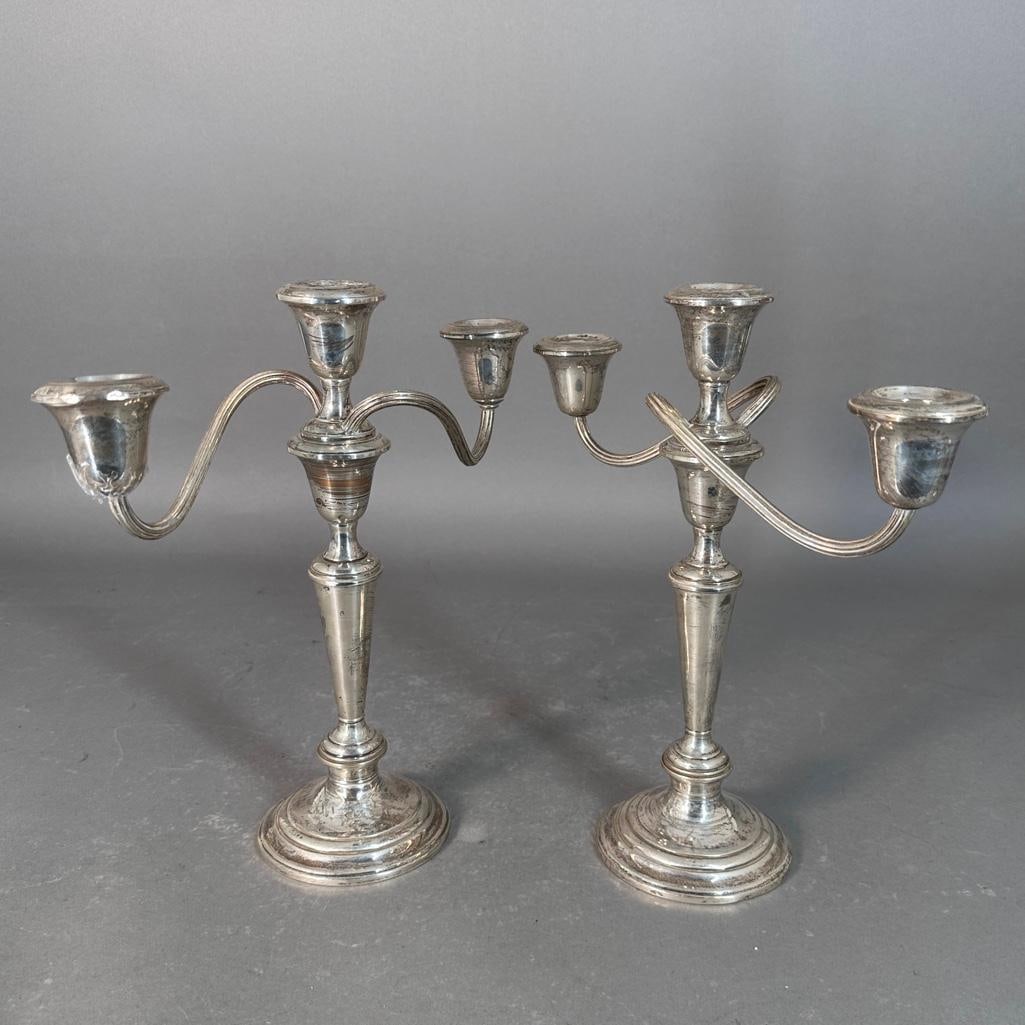 A Pair of Gorham Sterling Candlesticks (1 of 6)