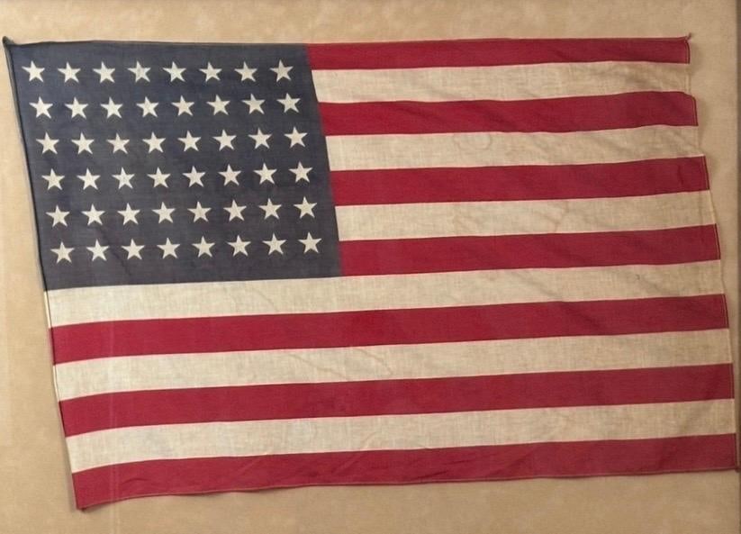 Printed Cotton 48 Star American Flag (1 of 8)