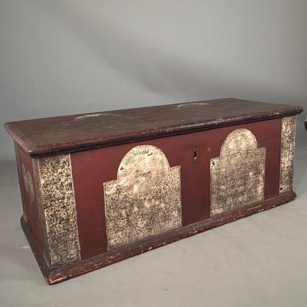 Painted Dowry Chest, 19thc. (1 of 12)