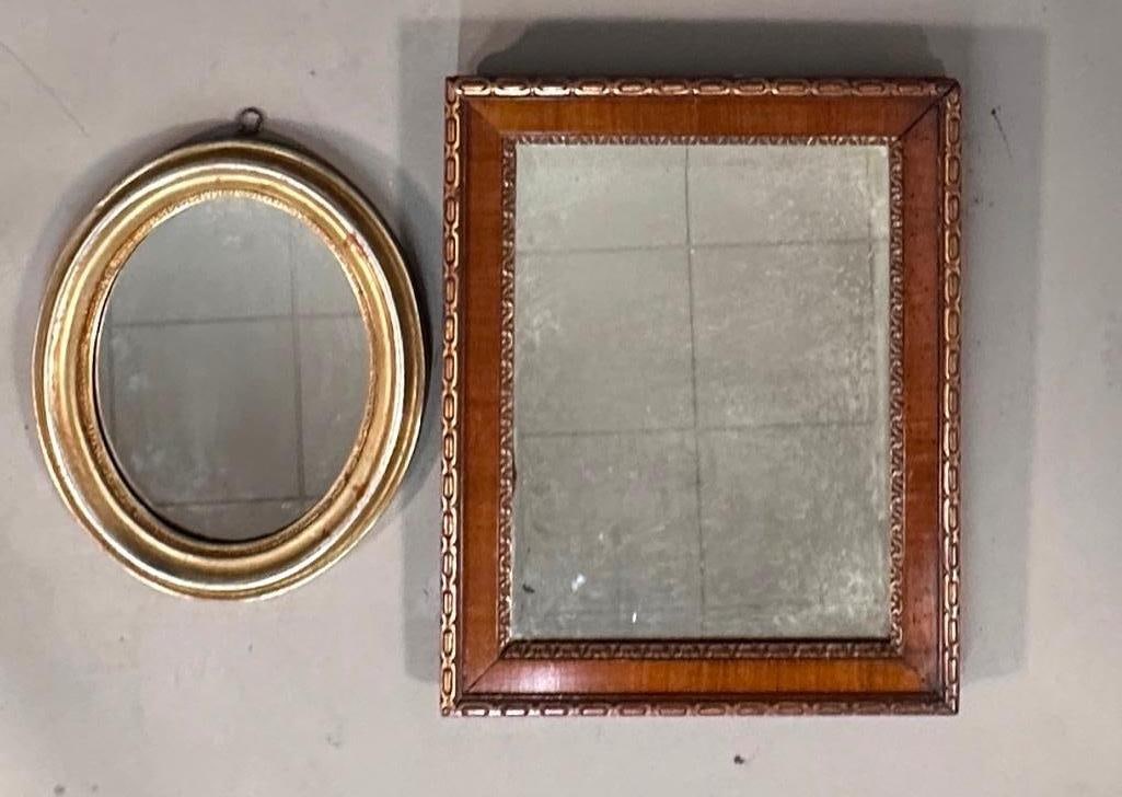 Two Small Framed Mirrors (1 of 7)