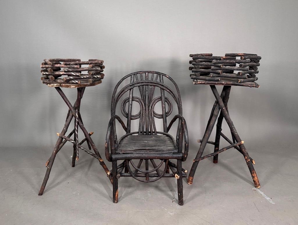 Antique Handmade Twig Furniture (1 of 12)