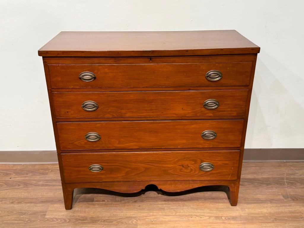 American Pine Storage Chest, 19th cen. (1 of 11)