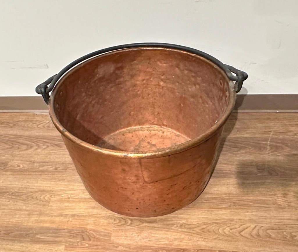 Large Copper Cooking Kettle - 2