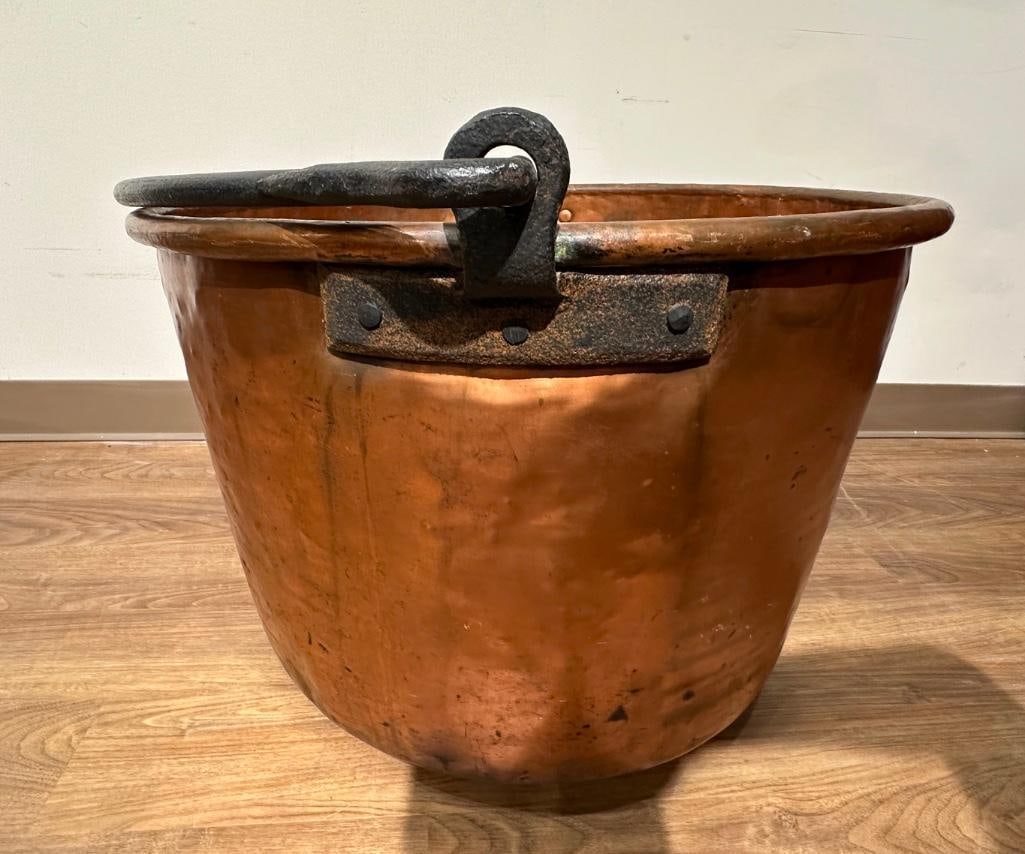 Large Copper Cooking Kettle - 3