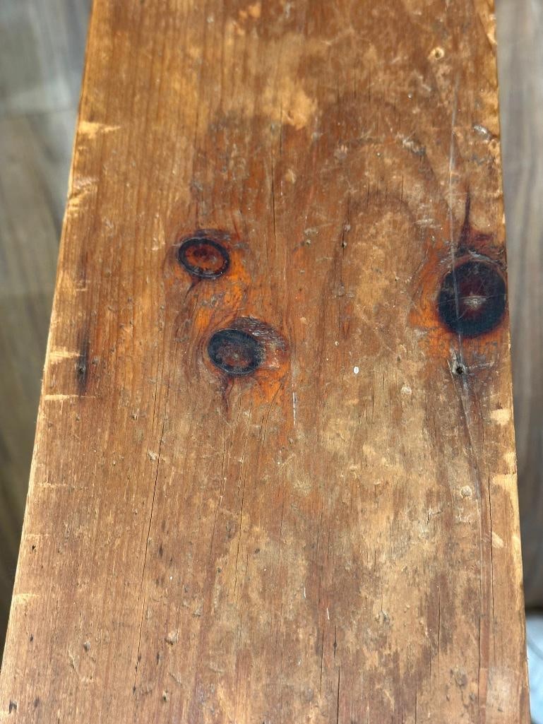Antique Pine Kneeling Bench - 7