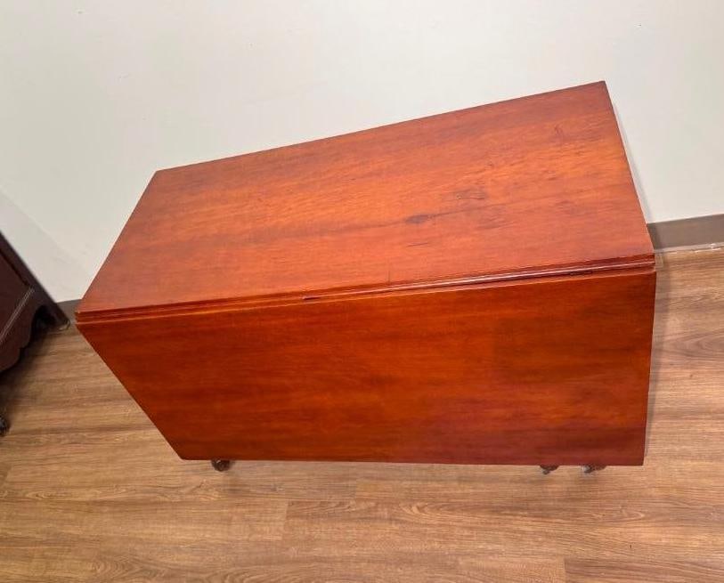Antique Cherry Drop-leaf Table - 4