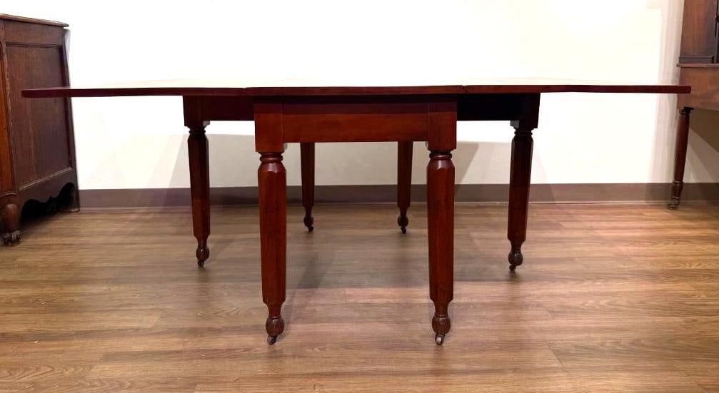 Antique Cherry Drop-leaf Table - 6