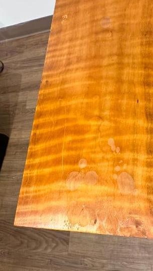 Antique Tiger Maple Drop Leaf Table - 14