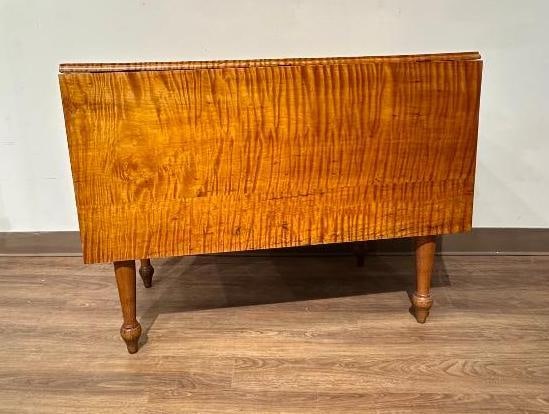 Antique Tiger Maple Drop Leaf Table (1 of 14)