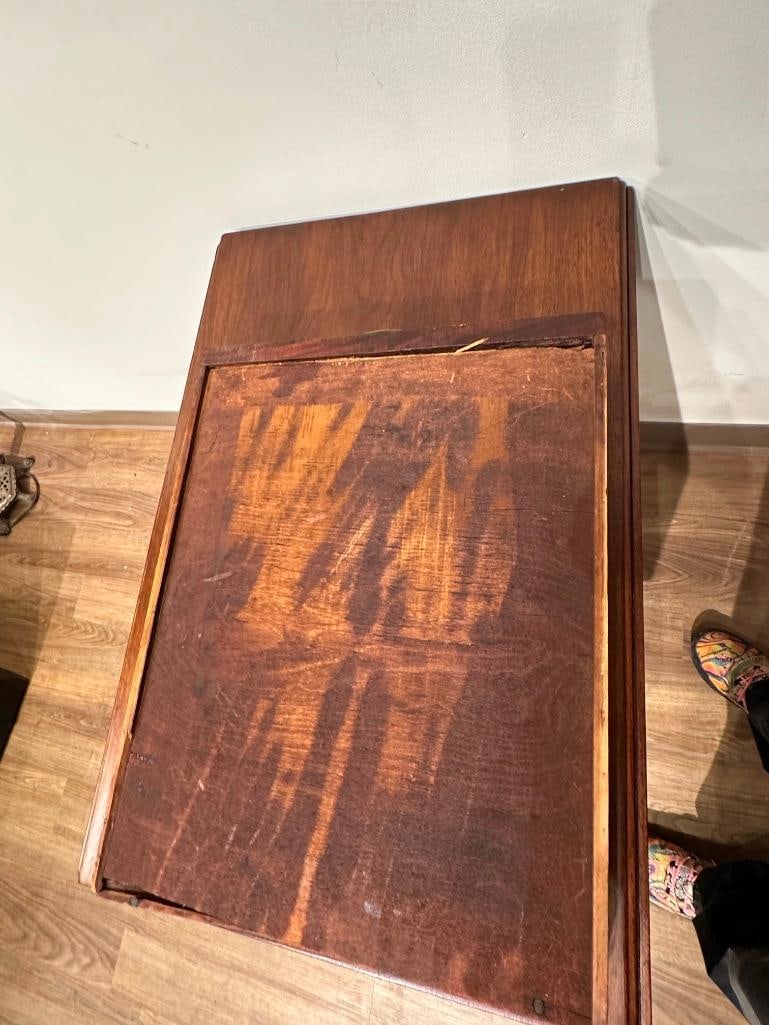 Antique Walnut Side Table - 11