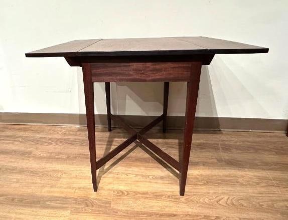 Antique Walnut Side Table - 7