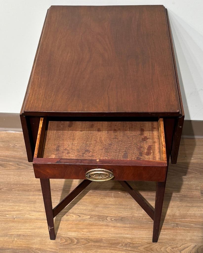 Antique Walnut Side Table - 8