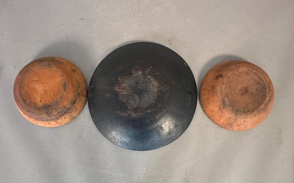 Three Redware Plates - 3