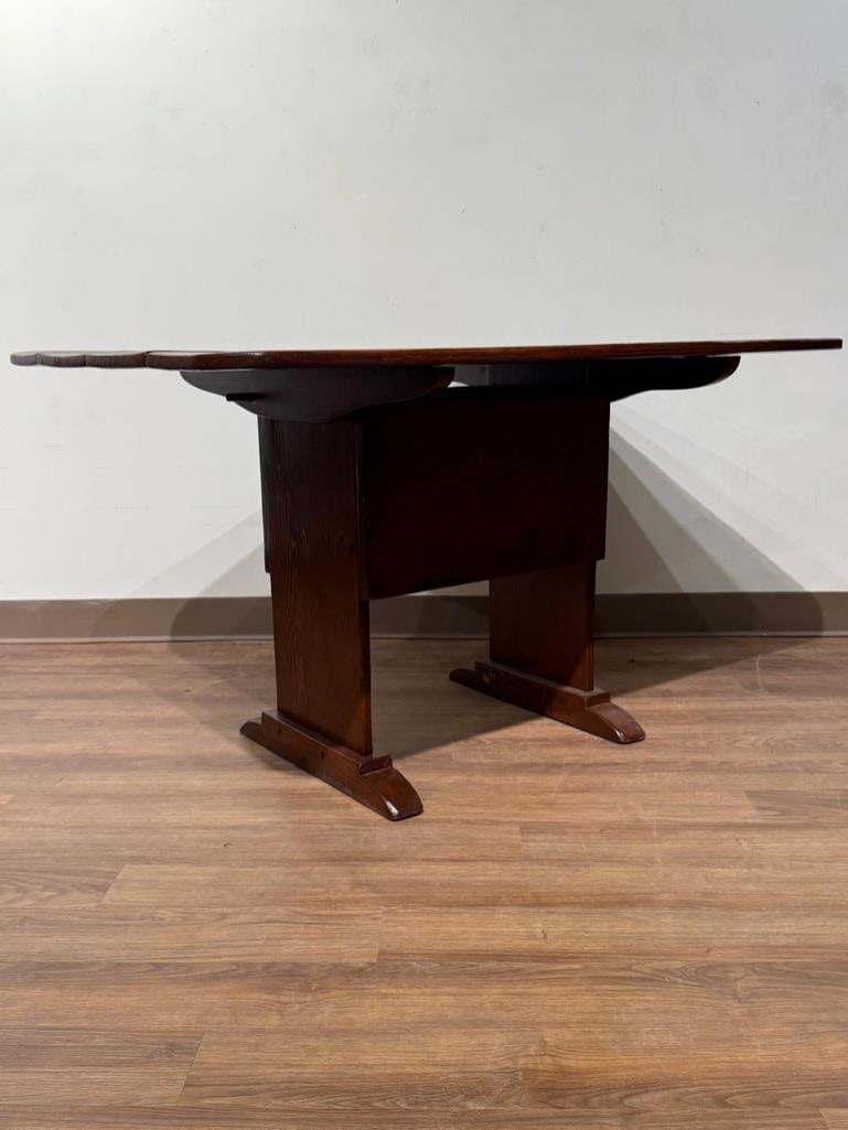 Early Pine Hutch Table - 10