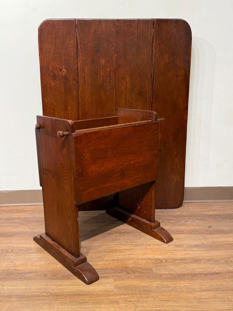 Early Pine Hutch Table - 2