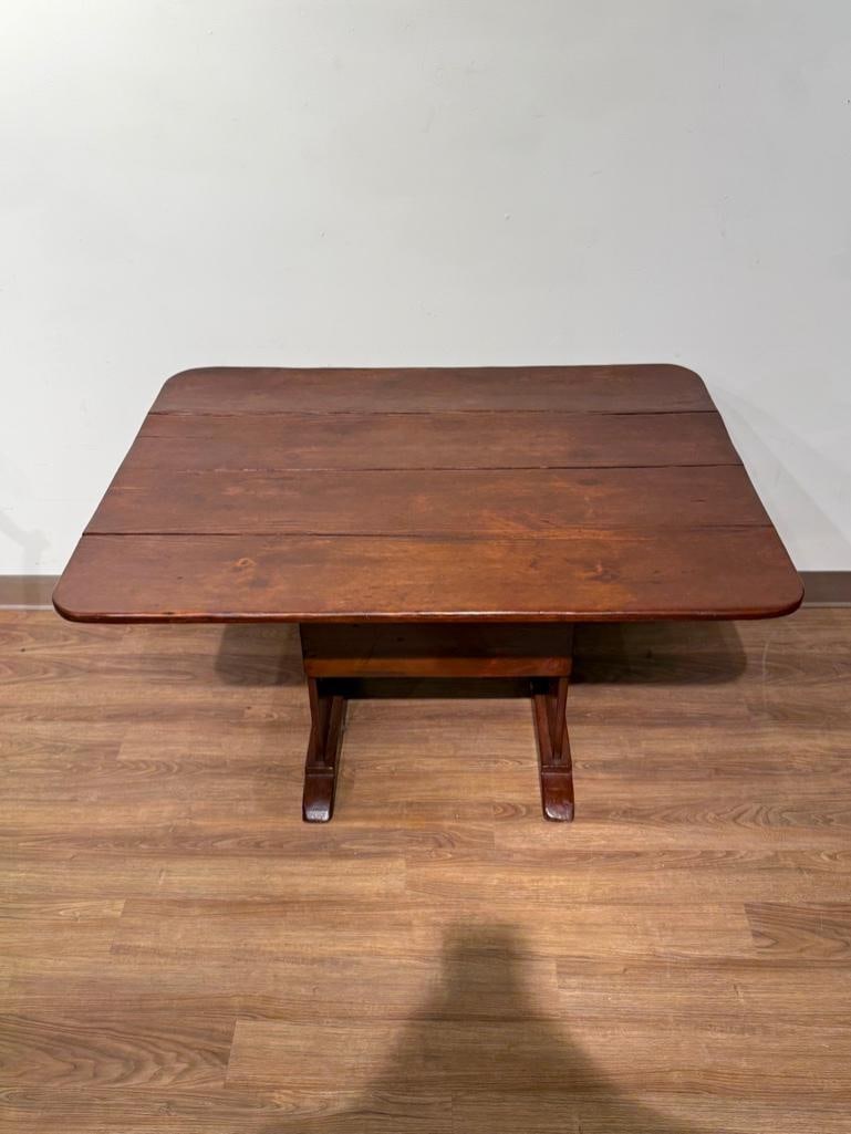 Early Pine Hutch Table - 6