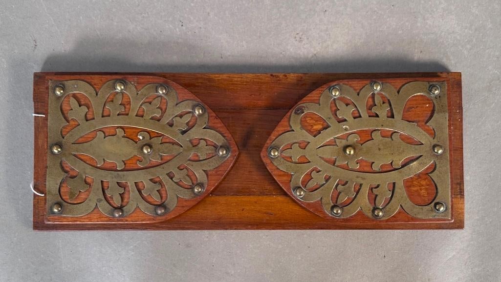 Walnut Folding Book Stand - 4