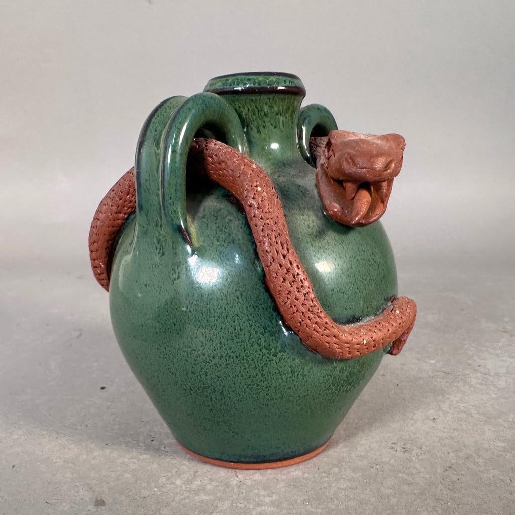 Three Stylized Ceramic Containers - 7