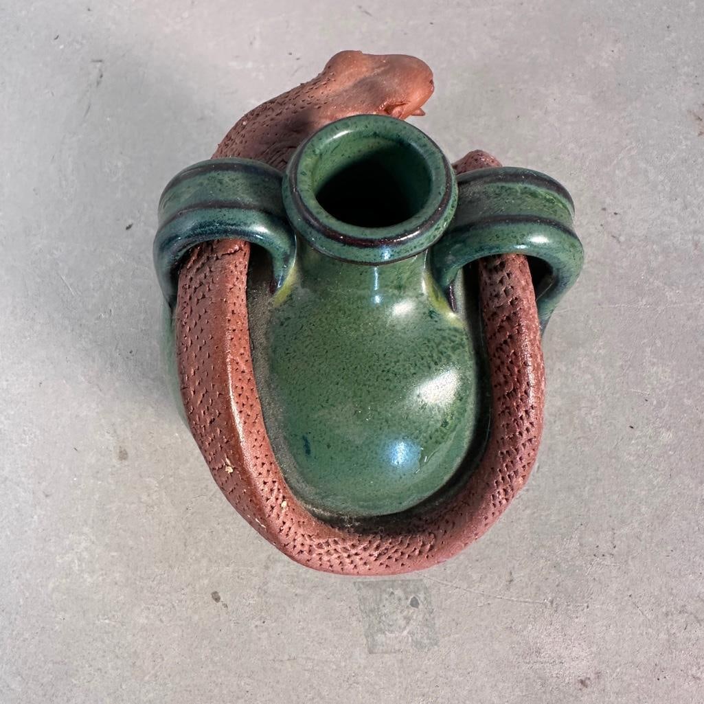 Three Stylized Ceramic Containers - 8