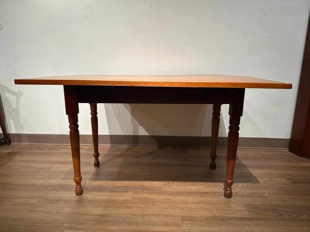 Antique Maple Drop Leaf Table - 11