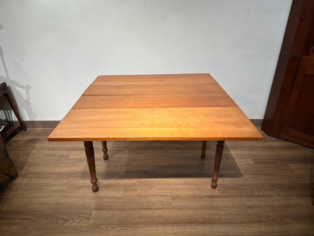 Antique Maple Drop Leaf Table - 6