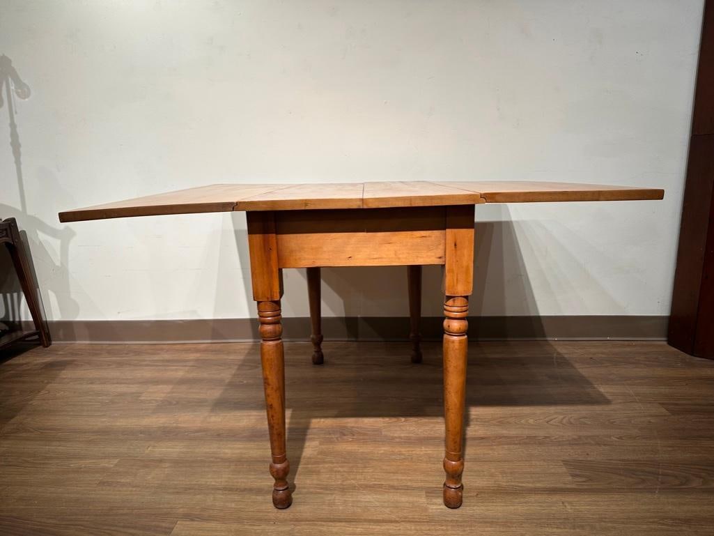 Antique Maple Drop Leaf Table - 9