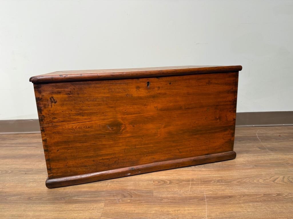 Antique Pine Storage Chest (1 of 8)