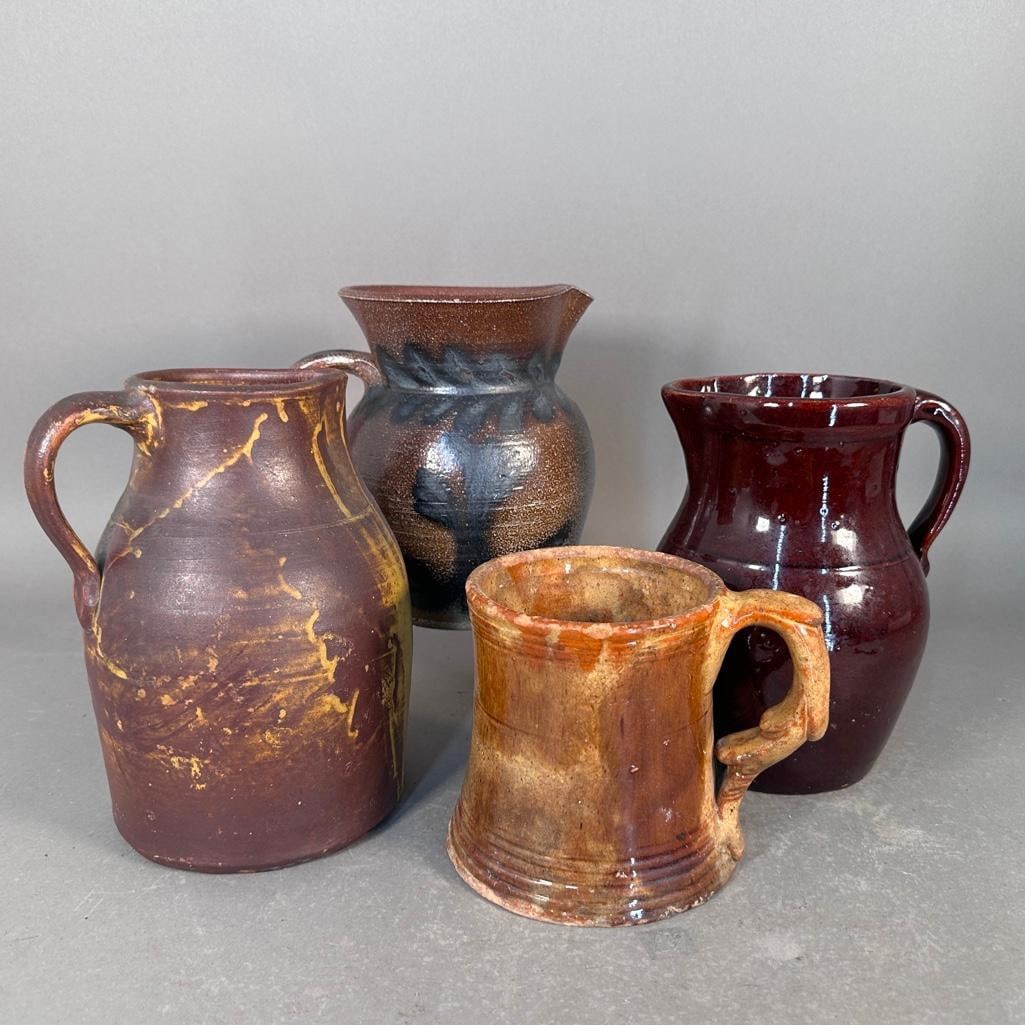 Four Southern Stoneware Pitchers (1 of 17)