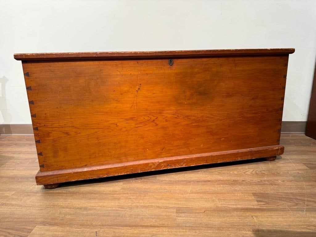 Antique Pine Blanket Chest (1 of 9)