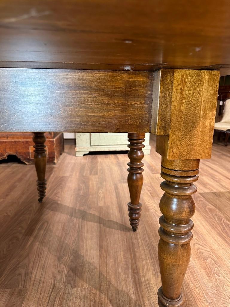 Antique Walnut Drop Leaf Table, ca. 1820-80 - 12