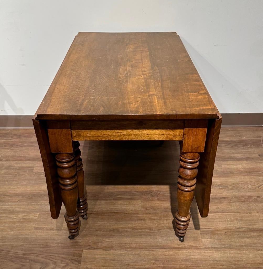Antique Walnut Drop Leaf Table, ca. 1820-80 - 3