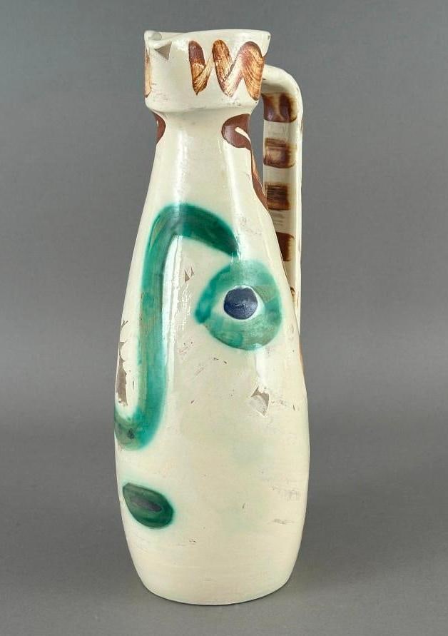 Pablo Picasso Ceramic Ewer, "Visage" (A. Ramie 611) - 3