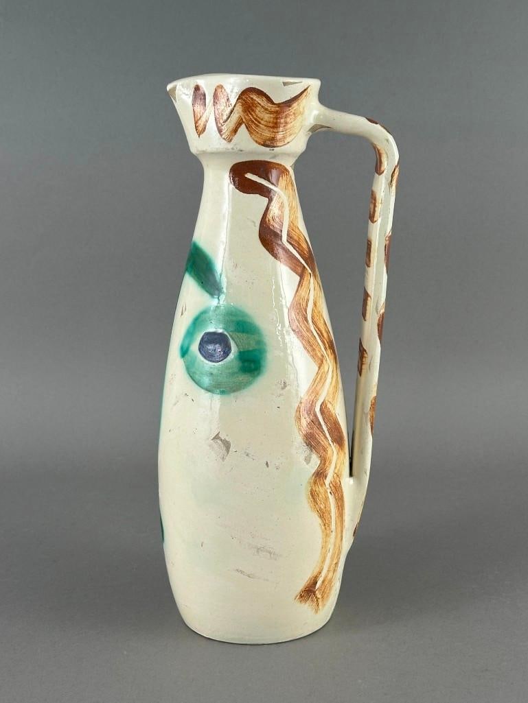 Pablo Picasso Ceramic Ewer, "Visage" (A. Ramie 611) - 4