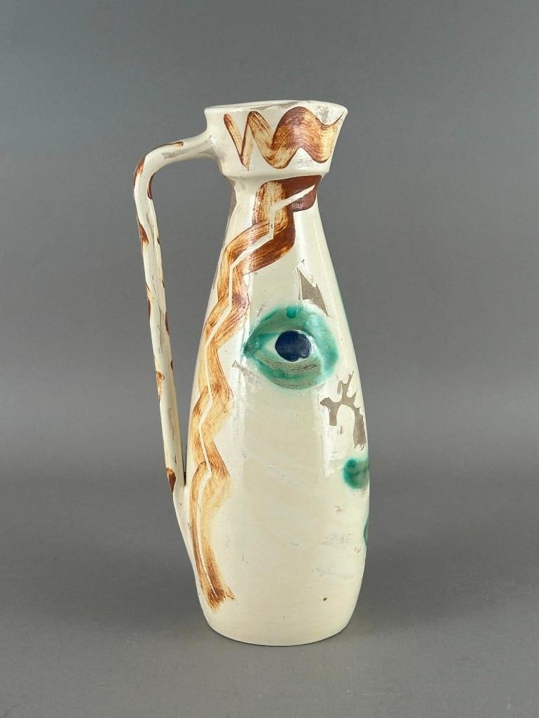 Pablo Picasso Ceramic Ewer, "Visage" (A. Ramie 611) - 7