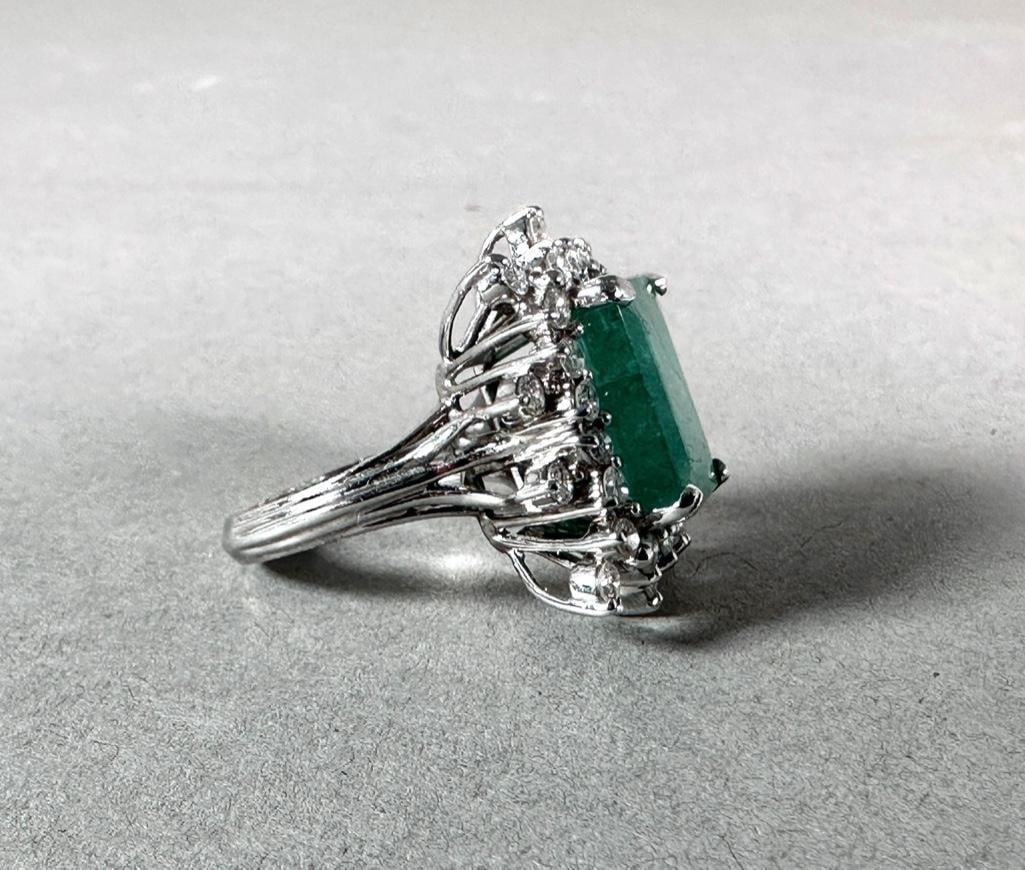 Emerald and Diamond Ring - 2