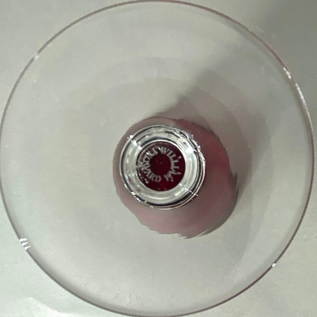 Twelve William Yeoward Ruby Red Glass Goblets - 7